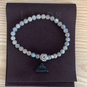 LAGOS - Obsidean Skull Bracelet